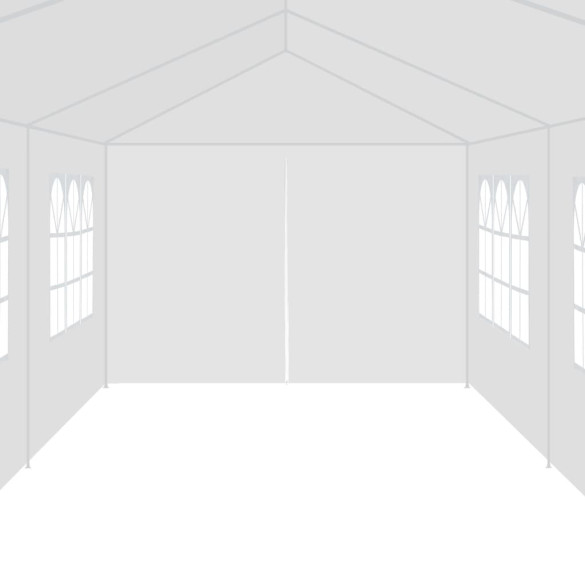 Cort de grădină - alb - 3 x 12 m