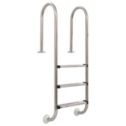 Scară pentru piscină cu 3 trepte - 120 cm - oțel inoxidabil 304