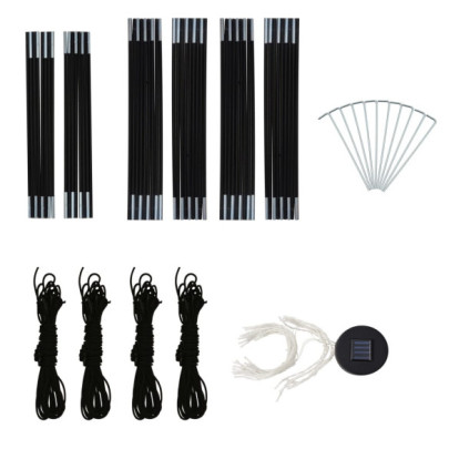 Cort Petrecere cu LED și 4 Pereți Verzi | Livrare Gratuită