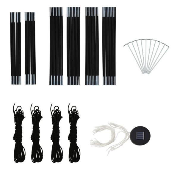 Cort Petrecere cu LED și 4 Pereți Laterali | Livrare Gratuită