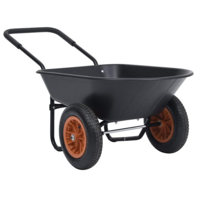 Roabă - negru și portocaliu - 78 L - 100 kg