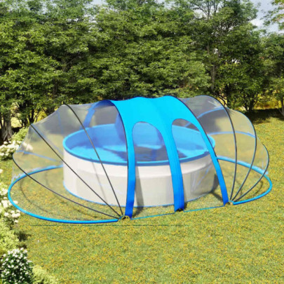 Cupolă pentru piscină - 620x410x210 cm - oval