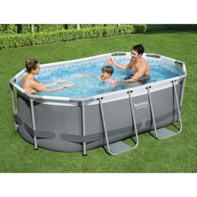 Piscină supraterană ovală Power Steel - 305x200x84 cm