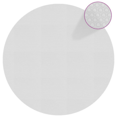 Folie solară plutitoare de piscină - gri - 527 cm - PE