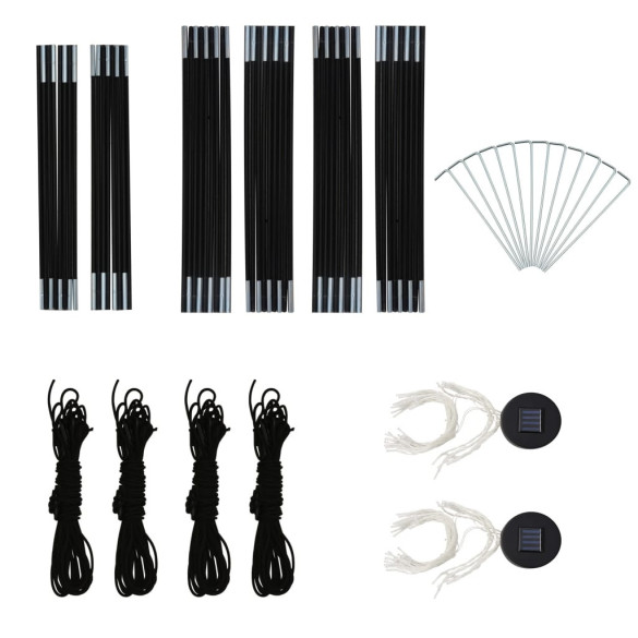 Cort de petrecere cu LED camuflaj 3.6x3.6m | Livrare gratuită