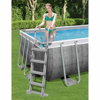 Scară de siguranță piscină cu 4 trepte Flowclear - 122 cm