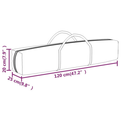 Cort Pliabil pentru Petreceri cu Pereți Laterali - 2x2m