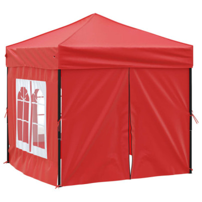 Cort Pliabil pentru Petreceri - Roșu, Pereți Laterali, 2x2 m