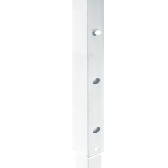 Cort Pliabil pentru Petreceri cu Pereți Lateral Alb 3x6m