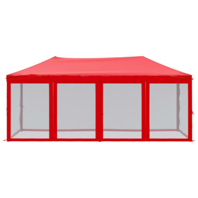 Cort Pliabil pentru Petreceri Roșu 3x6m - Livrare Gratuită