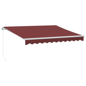 Copertină retractabilă manual - Vișiniu - 300x250 cm 2