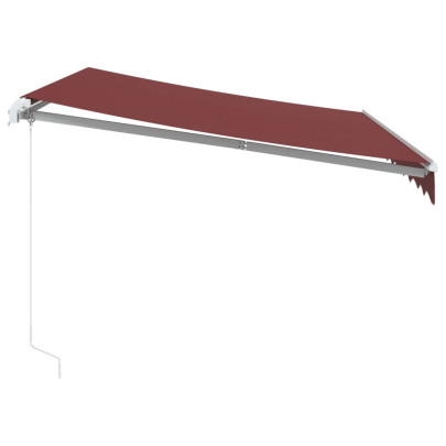 Copertină retractabilă manual - Vișiniu - 300x250 cm