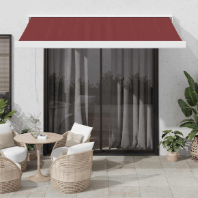 Copertină Manuală Retractabilă - Vișiniu 300x250 cm
