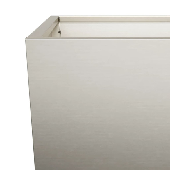 Jardiniere Grădină Oțel Intemperii - Set 2 Bucăți 35x35x75 cm