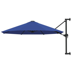 Umbrelă de soare perete metalic 300 cm - Albastru - Comandă acum