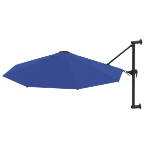 Umbrelă de soare perete metalic 300 cm - Albastru - Comandă acum 2
