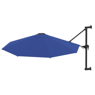 Umbrelă de soare perete metalic 300 cm - Albastru - Comandă acum