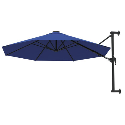 Umbrelă de soare perete metalic 300 cm - Albastru - Comandă acum