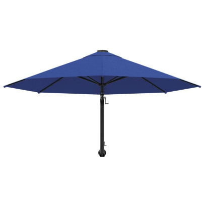 Umbrelă de soare perete metalic 300 cm - Albastru - Comandă acum
