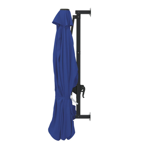 Umbrelă de soare perete metalic 300 cm - Albastru - Comandă acum Umbrelă de soare perete metalic 300 cm - Albastru - Comandă acum