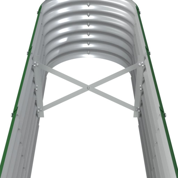 Strat Înălțat Grădină Metalic 260x40x36 cm - Verde