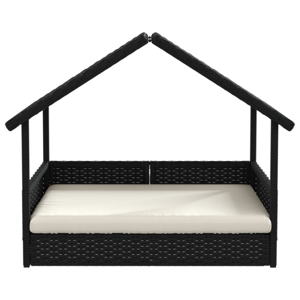 Casă pentru câini cu pernă - poliratan