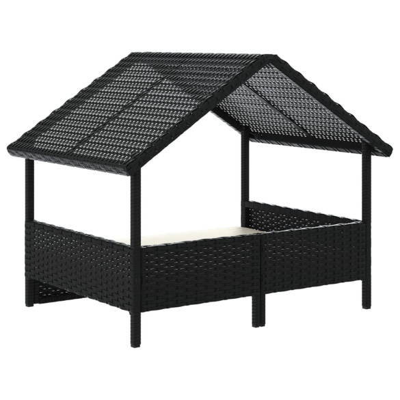 Casă pentru câini cu pernă - poliratan