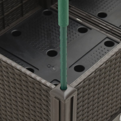 Jardinieră Grădină cu Spalier - Maro - 120x40x142,5 cm - PP