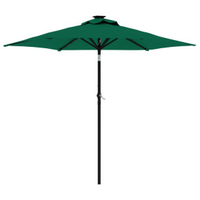 Umbrelă Soare Grădină Lemn Verde 225x225 cm | Comandă Acum 2