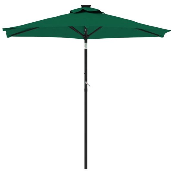 Umbrelă Soare Grădină Lemn Verde 225x225 cm | Comandă Acum