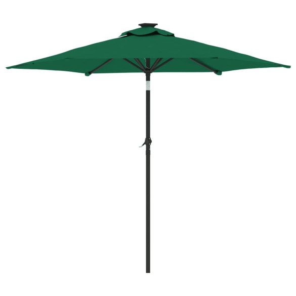 Umbrelă Soare Grădină Lemn Verde 225x225 cm | Comandă Acum