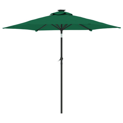 Umbrelă Soare Grădină Lemn Verde 225x225 cm | Comandă Acum