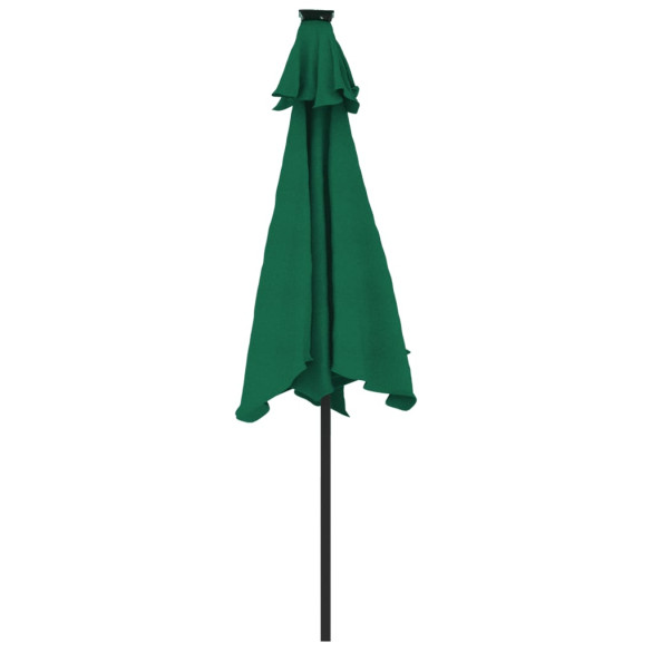 Umbrelă Soare Grădină Lemn Verde 225x225 cm | Comandă Acum