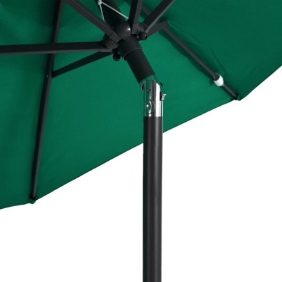 Umbrelă Soare Grădină Lemn Verde 225x225 cm | Comandă Acum