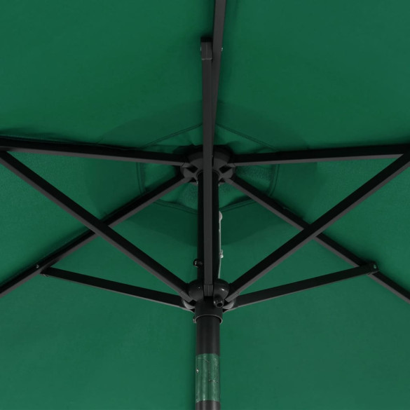 Umbrelă Soare Grădină Lemn Verde 225x225 cm | Comandă Acum