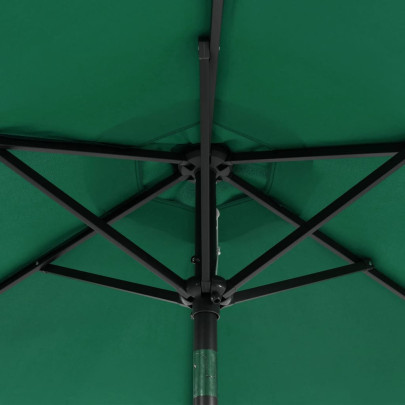 Umbrelă Soare Grădină Lemn Verde 225x225 cm | Comandă Acum