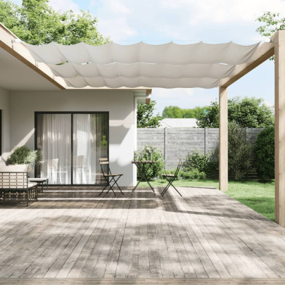 Copertină verticală - alb - 180x800 cm - țesătură Oxford