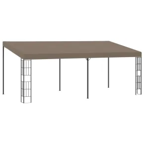 Pavilion de perete gri taupe 6x3m - Material textil rezistent