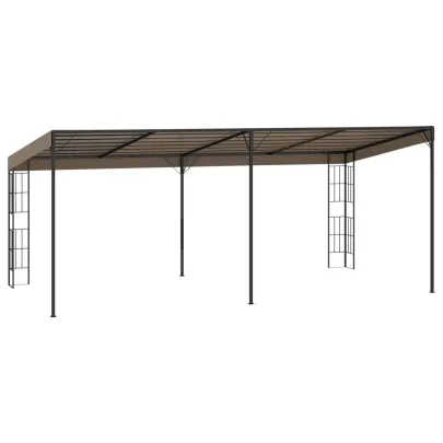 Pavilion de perete gri taupe 6x3m - Material textil rezistent