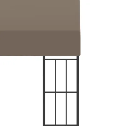 Pavilion de perete gri taupe 6x3m - Material textil rezistent