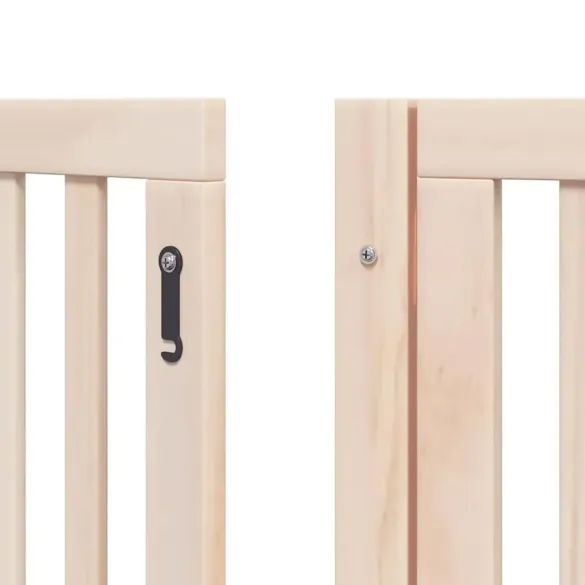 Poartă Pliabilă Câini Lemn Plop - 450 cm - Livrare Gratuită