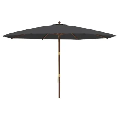 Umbrelă de Soare Grădină Lemn Masiv - Protectie UV | Comandă
