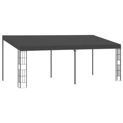 Pavilion de perete - antracit - 3 x 6 m - material textil