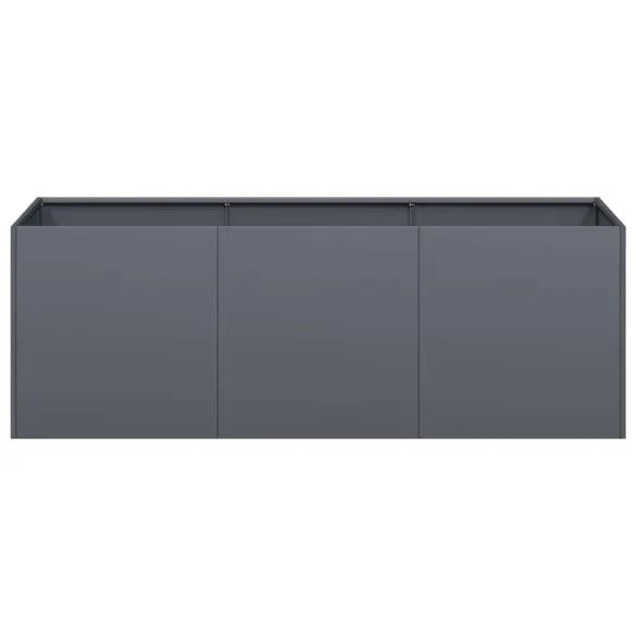 Jardinieră Antracit Oțel Laminat 120x40x40 cm - Livrare Gratuită