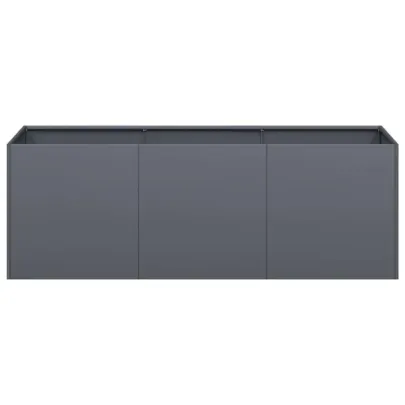 Jardinieră Antracit Oțel Laminat 120x40x40 cm - Livrare Gratuită