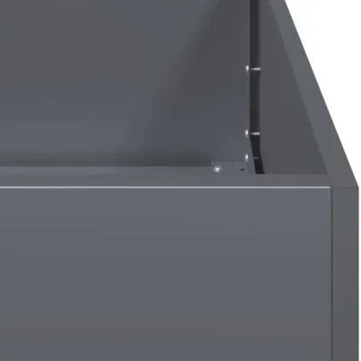 Jardinieră Antracit Oțel Laminat 120x40x40 cm - Livrare Gratuită