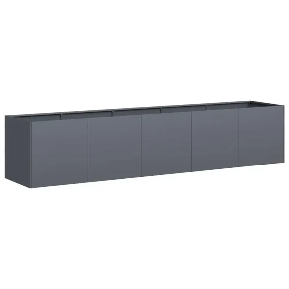 Jardinieră Antracit Oțel Laminat la Rece 200x40x40 cm