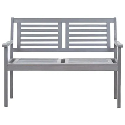 Bancă Grădină 2 Locuri cu Pernă - Eucalipt | Livrare Gratuită