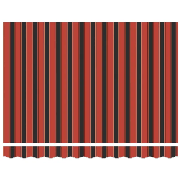 Marchiză retractabilă manuală portocalie-maro 300x250 cm
