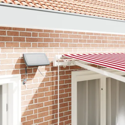 Marchiză LED retractabilă exterior 300x250cm | vidaXL